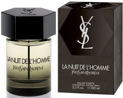 Yves Saint Laurent La Nuit de L'Homme Eau de Toilette for Men – 100 mL / 3.3 FL OZ – New &amp; Sealed